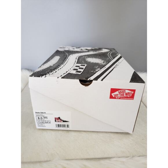 Vans Skate Sk8-Hi Fuchsia Fedora Dice Flame Size 8 Mens gamble casino las vegas - Picture 7 of 8